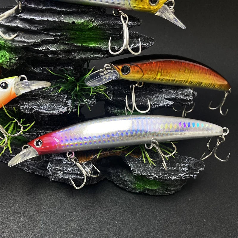 26g 130mm Floating Minnow Fishing Lures Long Cast Wobblers Artificial Hard Baits Trolling Saltwater Bass Trout Lures Equipment