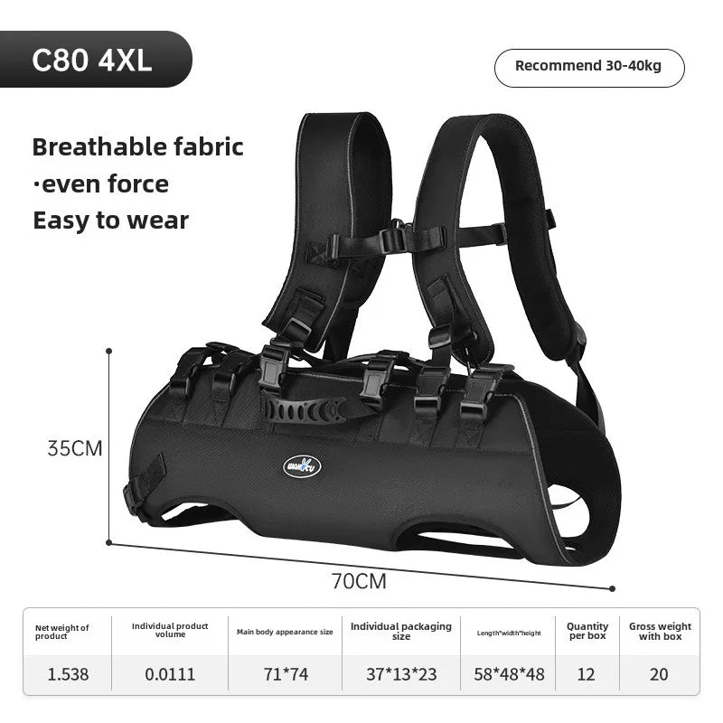 Out Cross-back Dog Harness Large Portable Breathable Pet Bag for Dogs Rescue Backpack Pet Products Waterproof Dirt Resistant