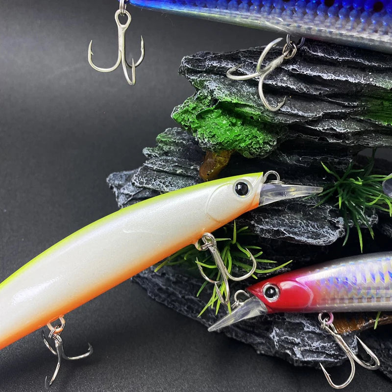 26g 130mm Floating Minnow Fishing Lures Long Cast Wobblers Artificial Hard Baits Trolling Saltwater Bass Trout Lures Equipment