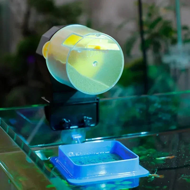 Fish Tank Feeder Automatic Fish Tank Goldfish Feeder Aquarium Reliable Intelligent Timed Large Capacity Automatic Fish Feeder