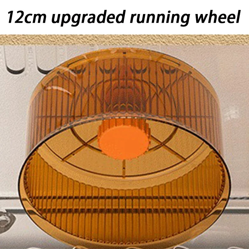 2 Level Hamster Cages Big Size Set Large Hamsters Cages Transparent House with Wheel Tunnels Hamsters Villa Bathroom Pet Product