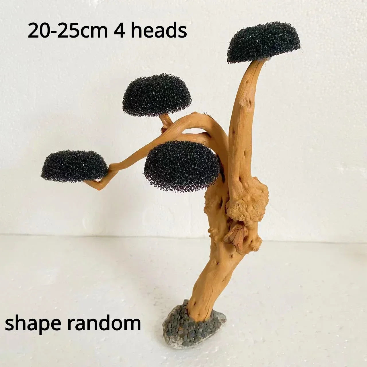 Fish Tank Plant Moss Tree Decoration Landscaping Wood Plant Root Driftwood Aquatic Grass Aquarium Accessories without Moss