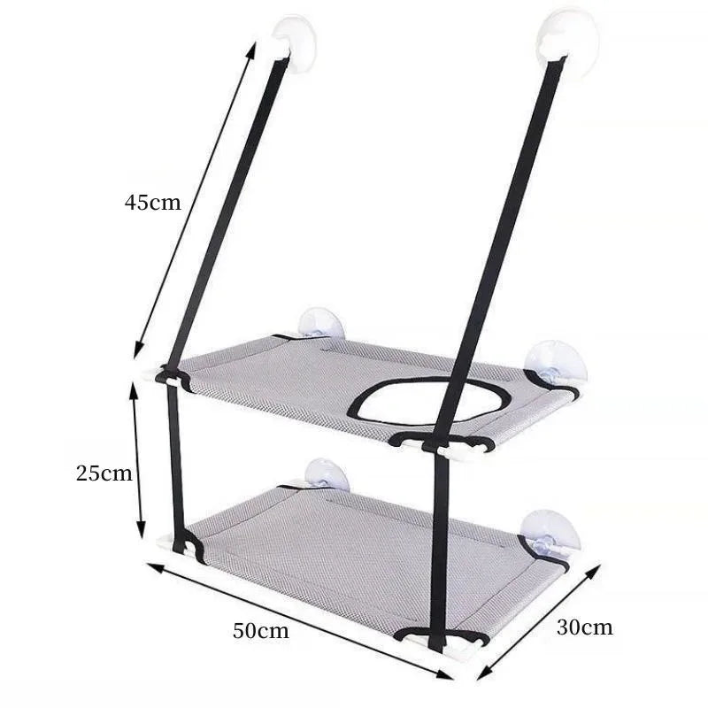 Pet Cat Hammock Aerial Hanging Cat Bed Kitten Sunny Seat Hanging Mount Beds Cats House Sunny Window Seat Nest Pet Accessories
