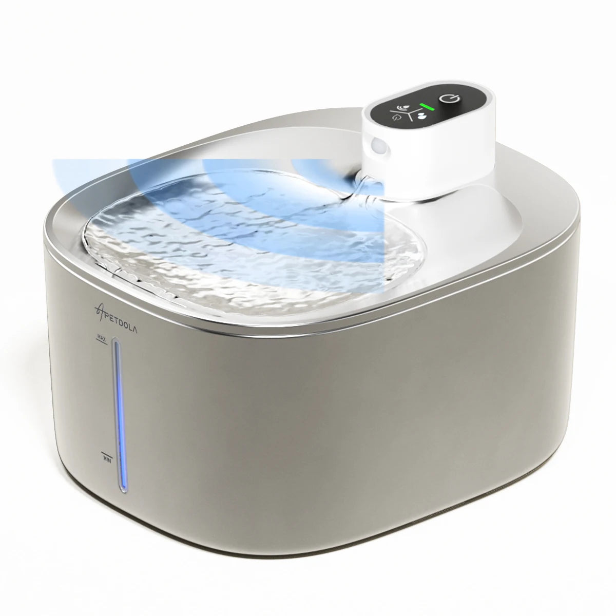 Wireless Water Fountain for Dogs and Cats, Auto Sensor Drinking Fountain, Pet Water Dispenser Accessory, 4L