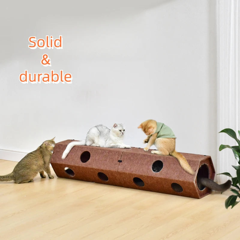 Pet Cat Tunnel Tube Toys foldable Tunnels for Indoor Cats Kitten Play Tube Suitable for all four seasons