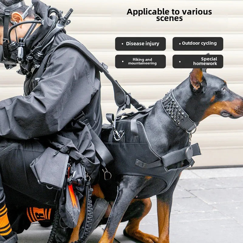 Out Cross-back Dog Harness Large Portable Breathable Pet Bag for Dogs Rescue Backpack Pet Products Waterproof Dirt Resistant