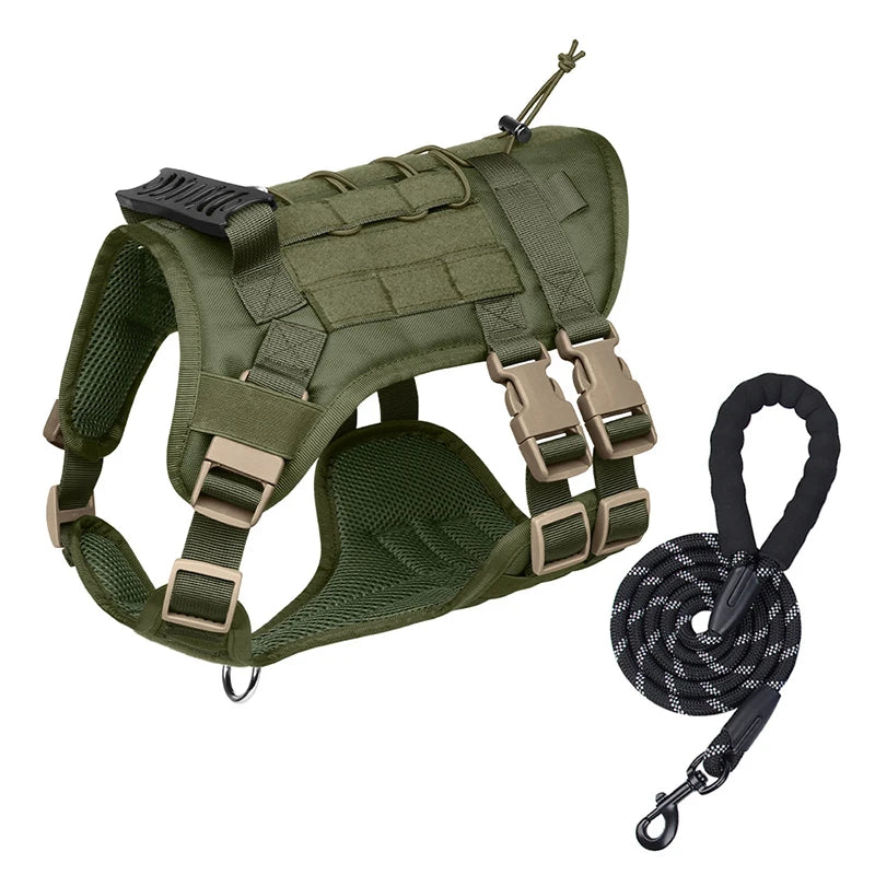 Big Dog Tactics Training Vest Harness Multi Functional Nylon Dog Adjustable Comfortable Control Dog Chest Harness Pet Supplies