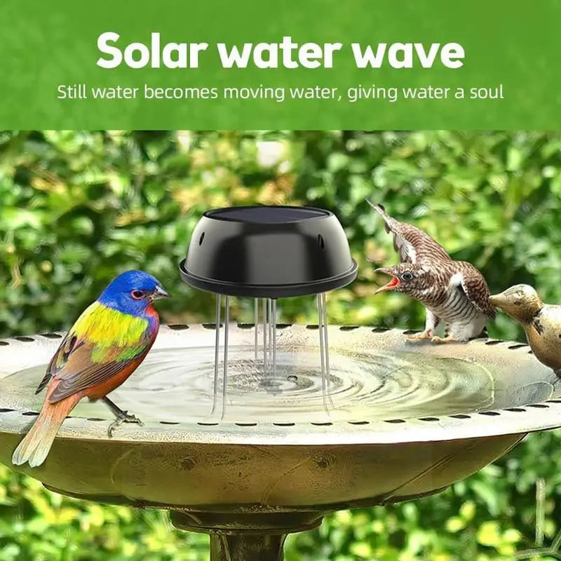 Solar Bird Bath Bubbler Solar Powered Bird Bath Water Mixer Backyard Decoration With Bracket Pond Bubbler Decorative Basin