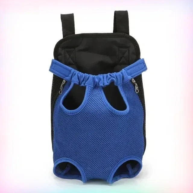 Pet Outdoor Backpack Dog carriers backpack on the chest Portable breathable folding backpack with mesh dog walking chest bag