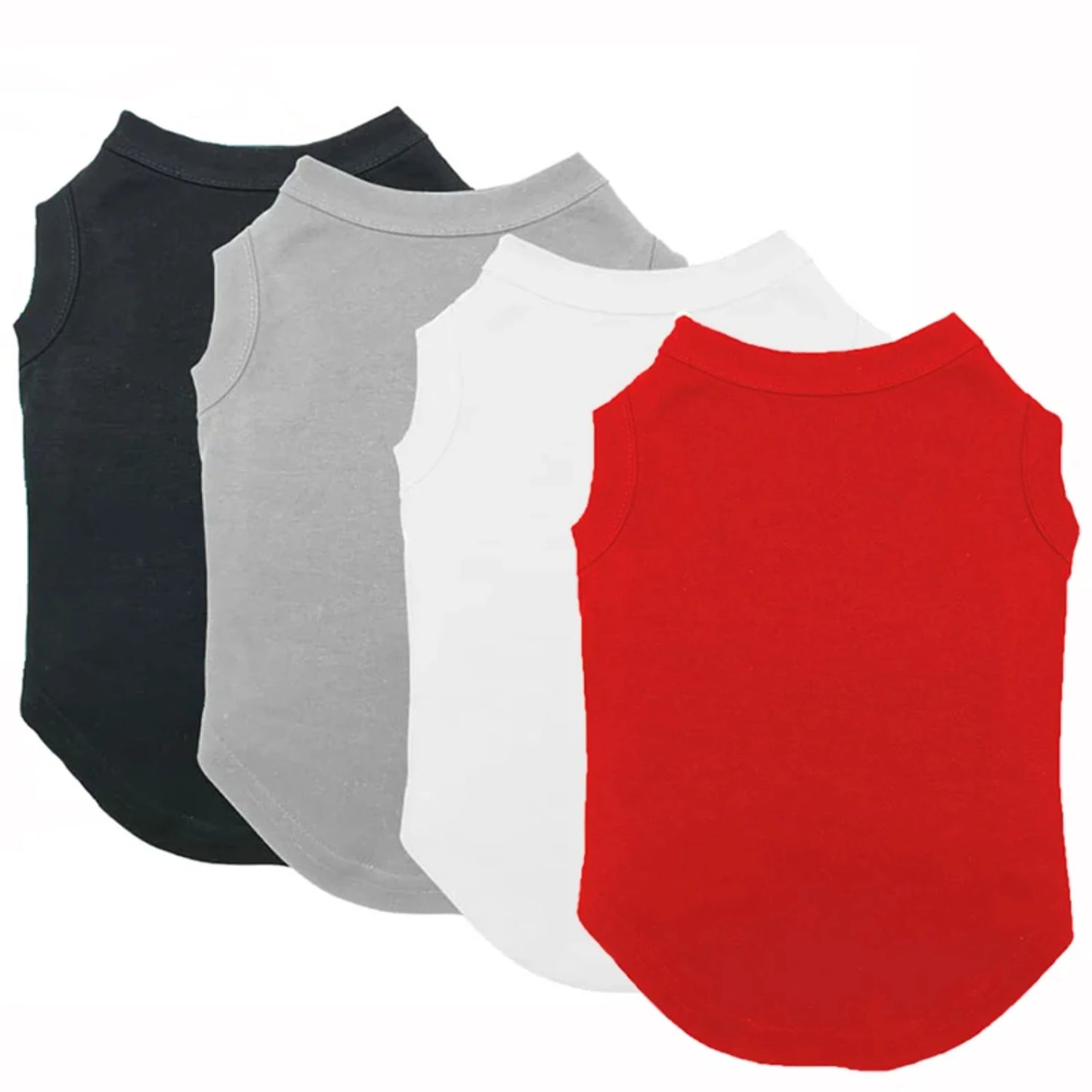 Dog Shirt Clothes, Spring Summer T Shirt Apparel Soft Blank Shirts Clothes  Extra Small Medium Large Extra Large Size Dogs
