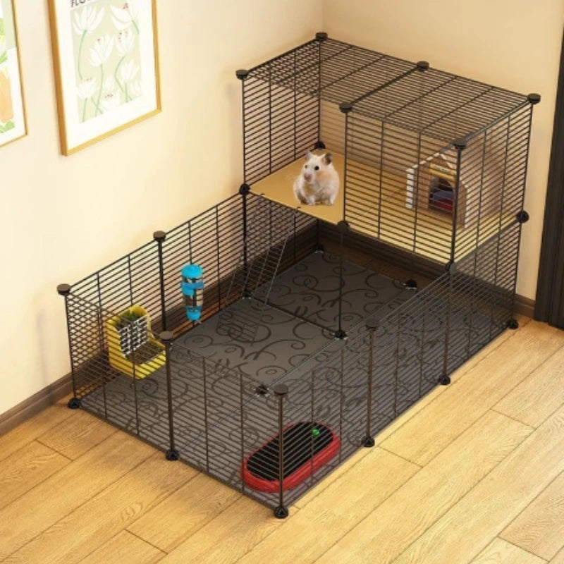 Hamster Cage Home Luxury Large Space Suitable for Multiple Pets Indoor Durability Free Landscaping Small Animal Products