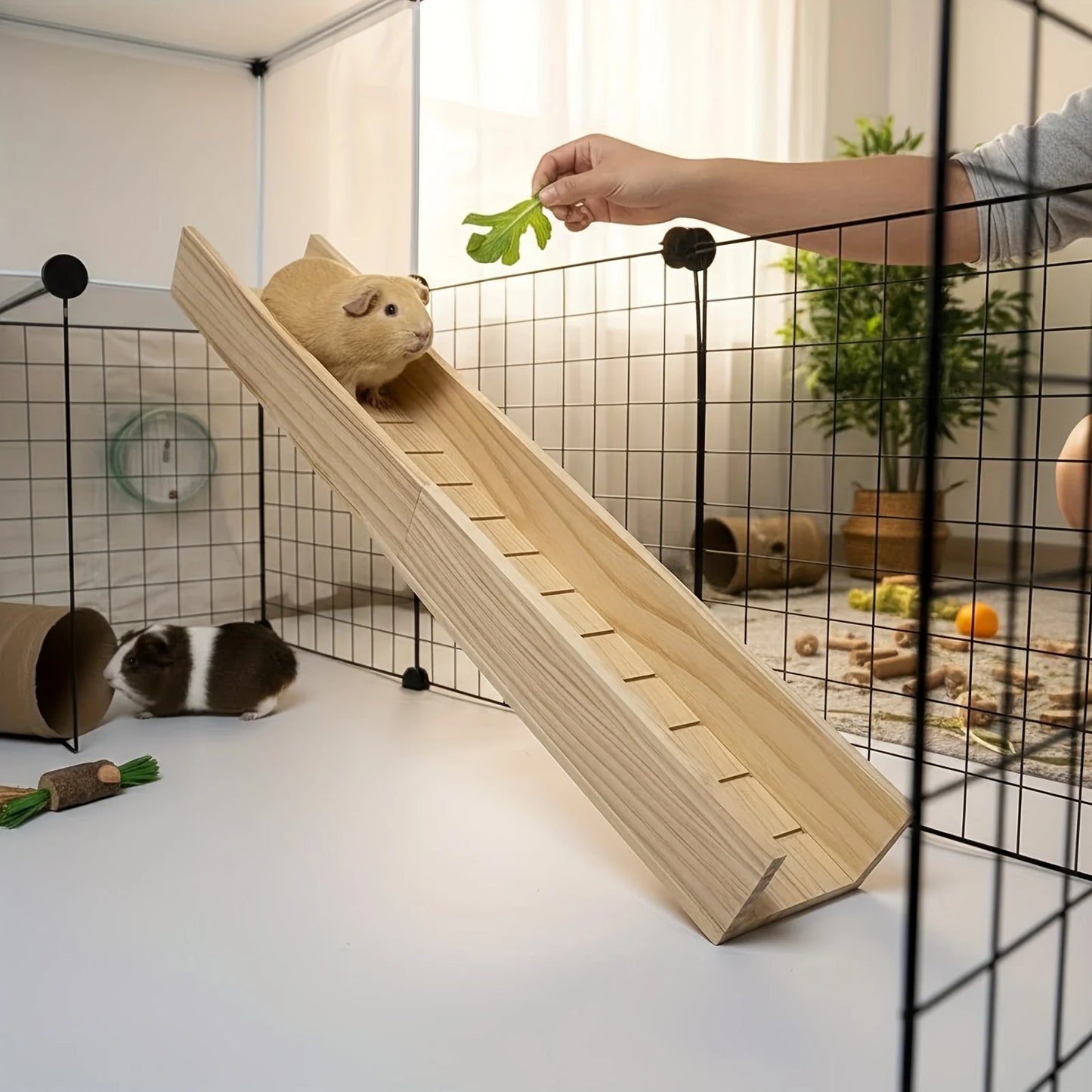 1 Piece of Accessory, Color and Style Are Shipped Randomly, Hamster Platform, Wooden Hamster Stairs, Golden Hamster Slide, Hamster Pet Toys, Landscaping Supplies