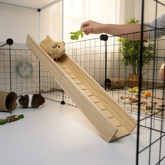 1 Piece of Accessory, Color and Style Are Shipped Randomly, Hamster Platform, Wooden Hamster Stairs, Golden Hamster Slide, Hamster Pet Toys, Landscaping Supplies