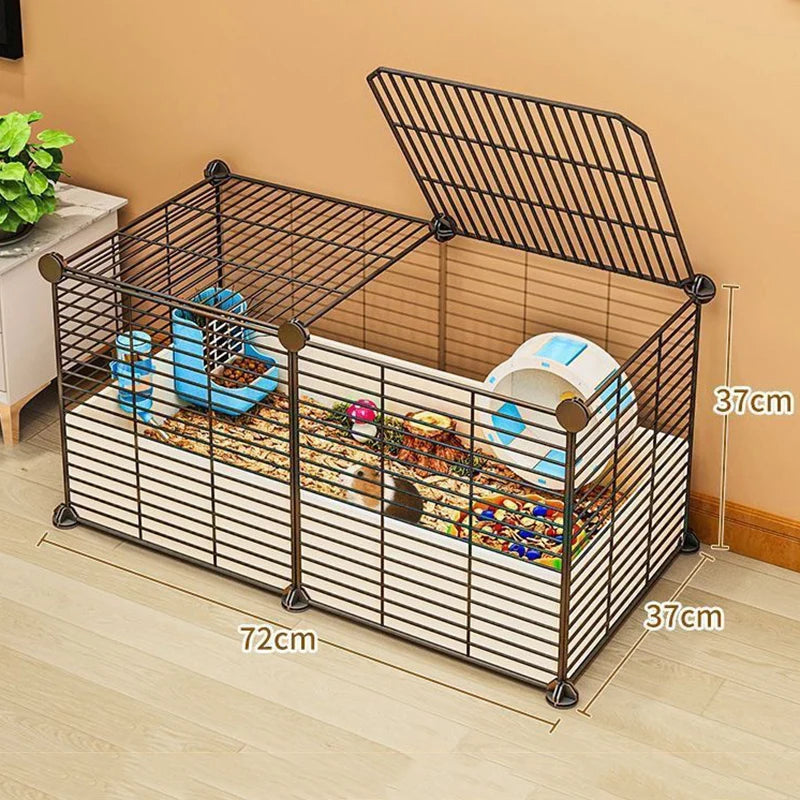 Hamster Cage Home Luxury Large Space Suitable for Multiple Pets Indoor Durability Free Landscaping Small Animal Products