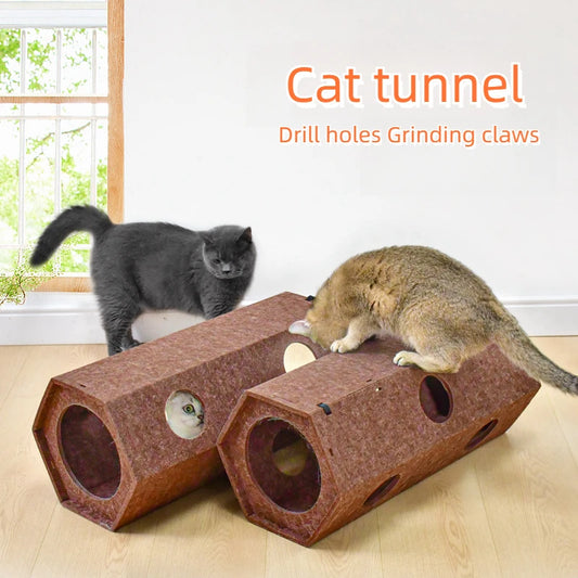 Pet Cat Tunnel Tube Toys foldable Tunnels for Indoor Cats Kitten Play Tube Suitable for all four seasons