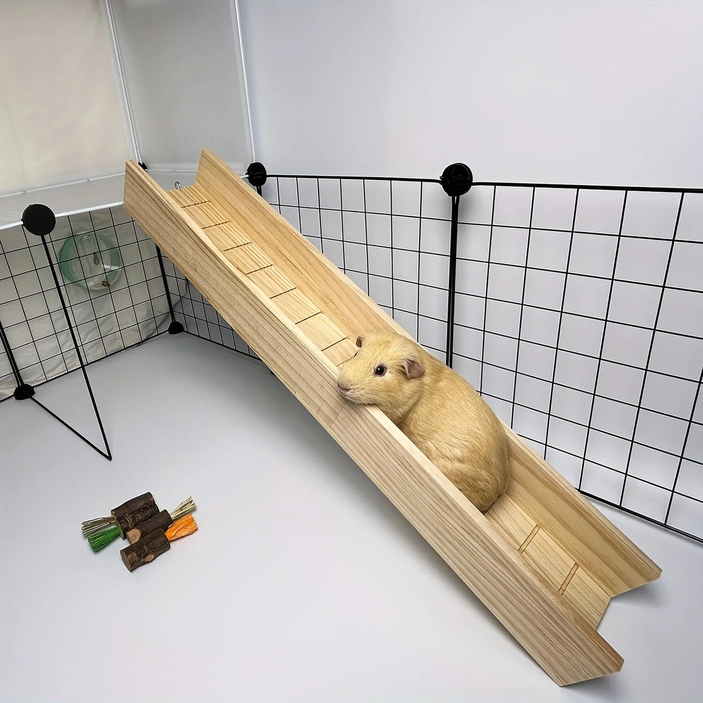 1 Piece of Accessory, Color and Style Are Shipped Randomly, Hamster Platform, Wooden Hamster Stairs, Golden Hamster Slide, Hamster Pet Toys, Landscaping Supplies