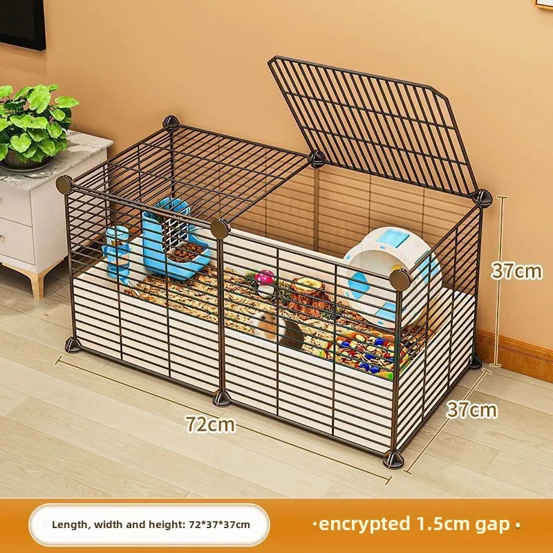 Hamster Cage Home Luxury Large Space Suitable for Multiple Pets Indoor Durability Free Landscaping Small Animal Products