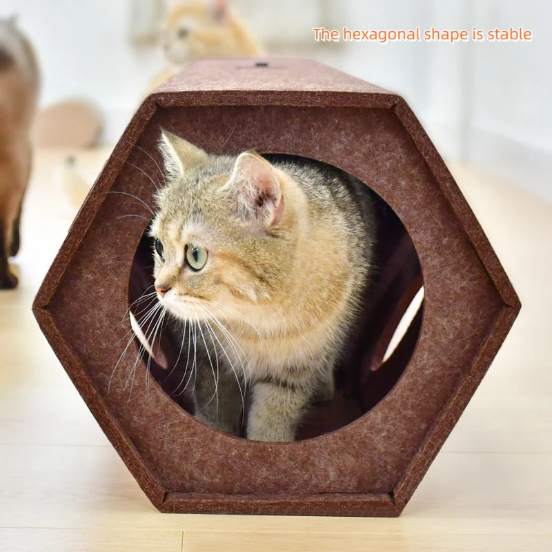 Pet Cat Tunnel Tube Toys foldable Tunnels for Indoor Cats Kitten Play Tube Suitable for all four seasons