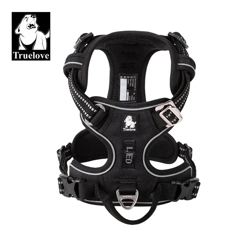 Truelove Pet Reflective Nylon Dog Harness  No Pull Vest Soft Adjustable Medium And Large Dog Undershirt Walking Running TLH56512