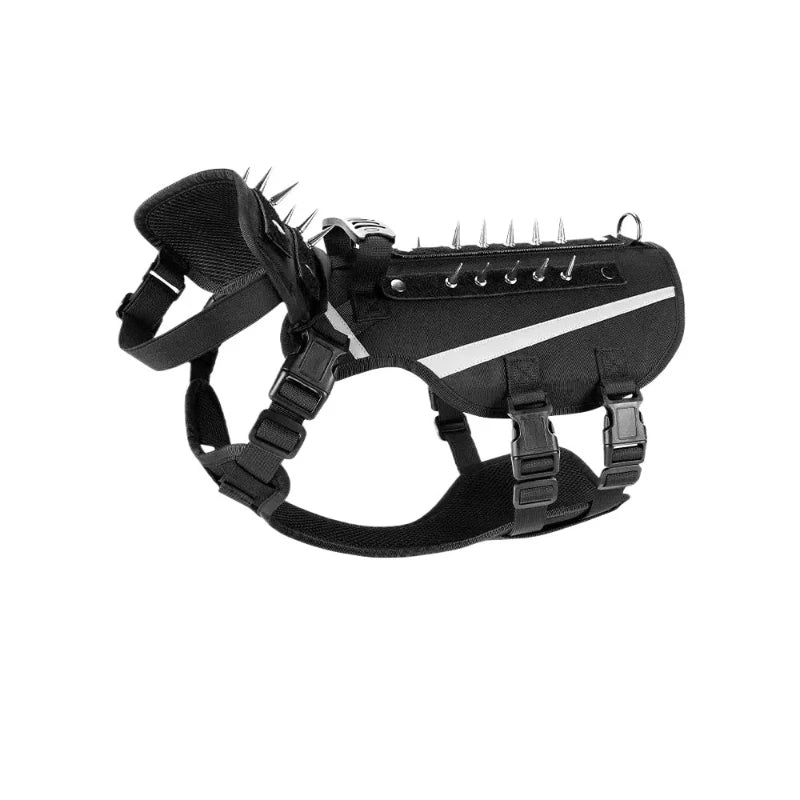 Small Dog Anti-bite Clothes Outdoor Anti Bite Armor Protection Small Dog Reflective Rivet Clothing Dogs Adjustable Safe Pet Vest