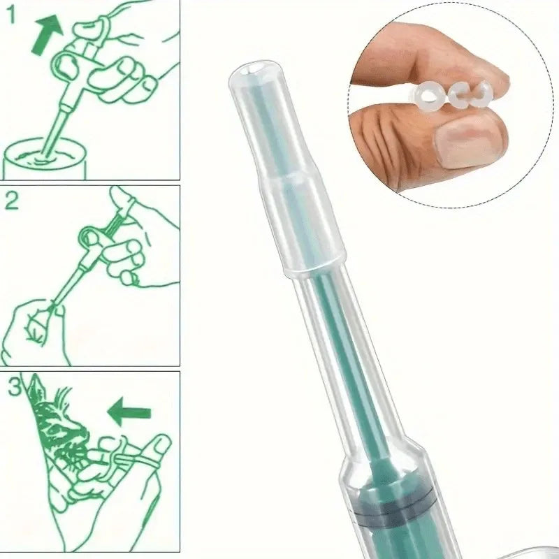 Pet Pill Dispenser Suitable for Cats Dogs Medicine Syringe Oral Tablet Feeder Simple Pet Pill Pusher Includes 2 Soft Tip Options