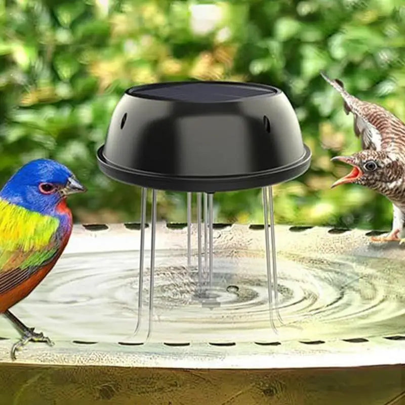 Solar Bird Bath Bubbler Solar Powered Bird Bath Water Mixer Backyard Decoration With Bracket Pond Bubbler Decorative Basin
