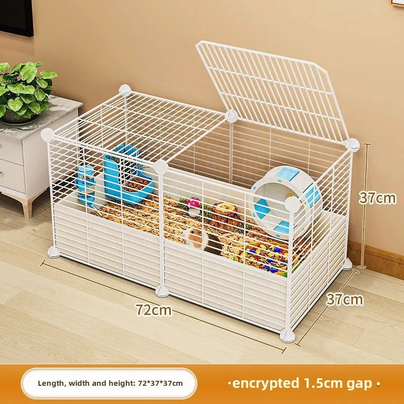 Hamster Cage Home Luxury Large Space Suitable for Multiple Pets Indoor Durability Free Landscaping Small Animal Products