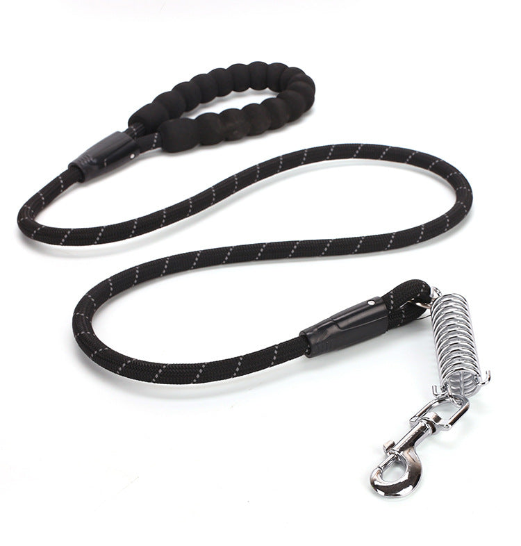 Dog Leash EVA Nylon Reflective Spring Anti- Wash Leash Strong Durable Round Rope Pet Outdoor Products