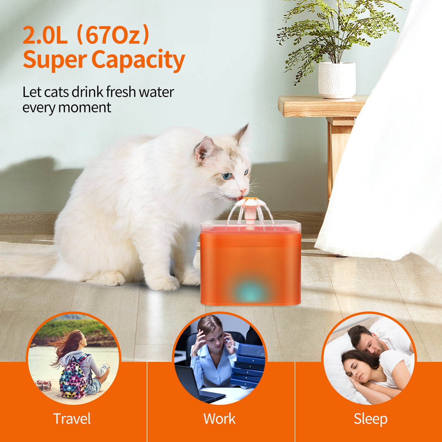 Automatic CirculatingCat Pet Water Dispenser