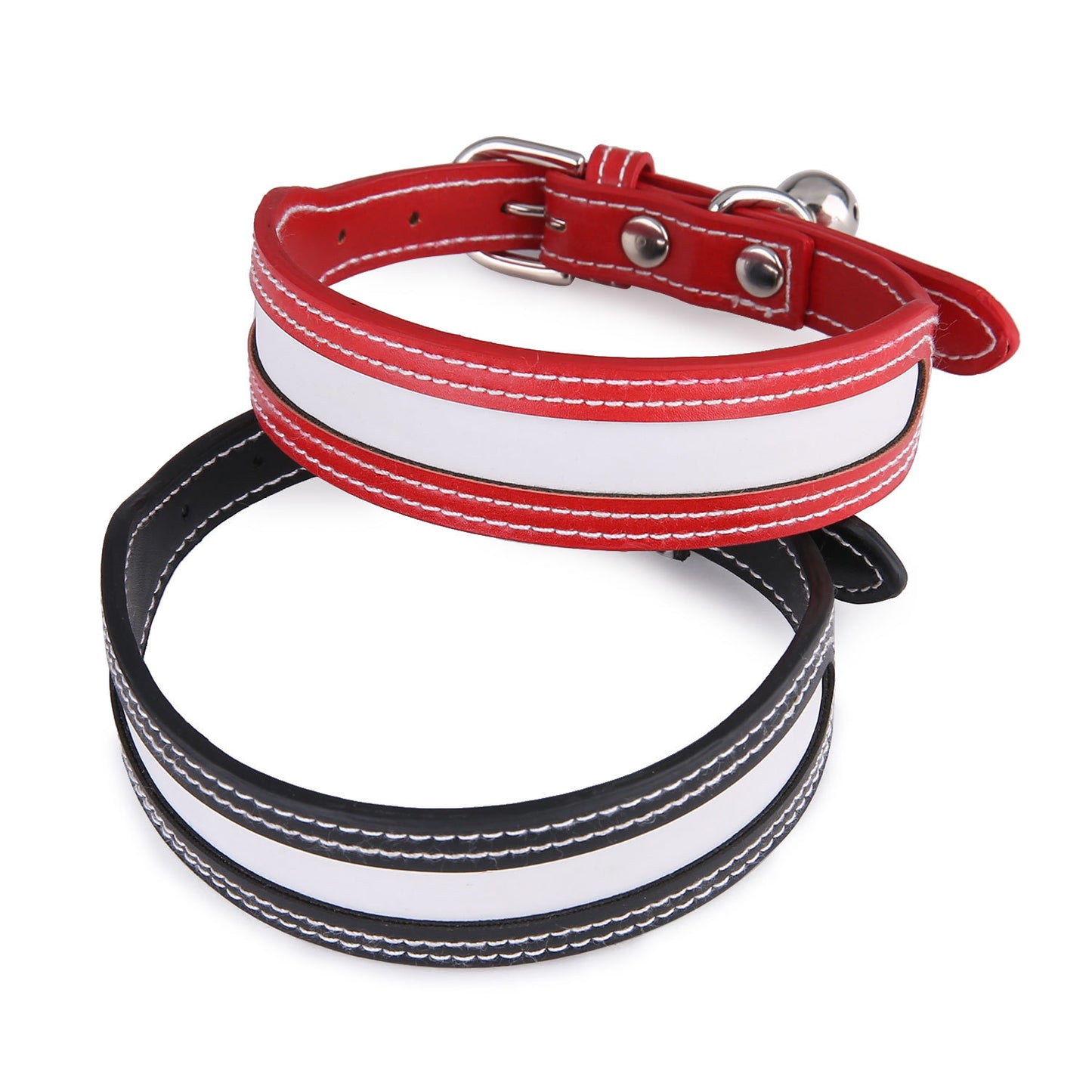 Pet Collar Outdoor Traction Reflective Cat and Dog Bell Collar Pet Products