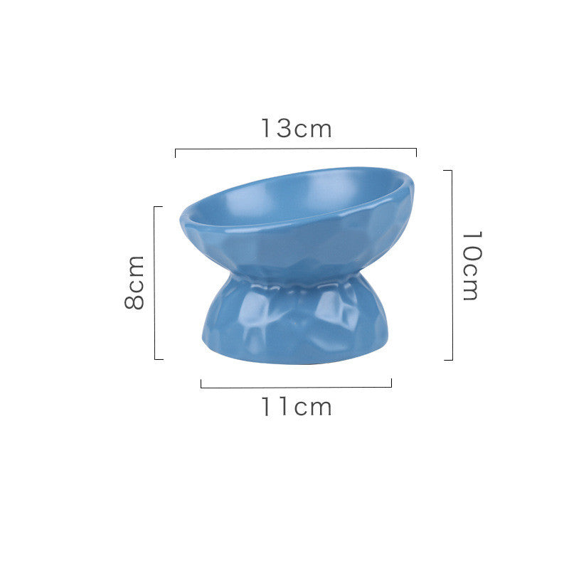 Ceramic Cat Bowl With High Feet To Protect Cervical Vertebrae Pets