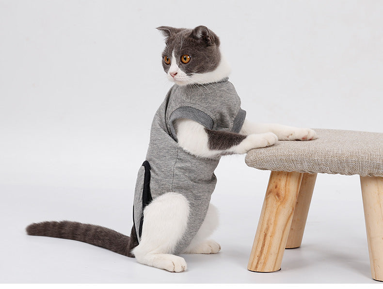 Pet Cat Recovery After Surgery Clothing Pet Wound Anti-mite Sterilization Suit pet products supplies &c