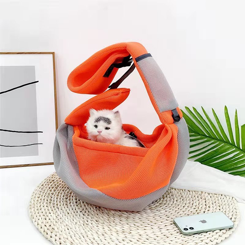 Cat And Dog Travel Portable Messenger Shoulder Bag Breathable Mesh