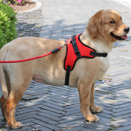 New Nylon Medium Large Dog Harness Collar K9 Padded Extra Reflective Collar Puppy Lead Pets Vest Dog Vest Husky Dogs Supply