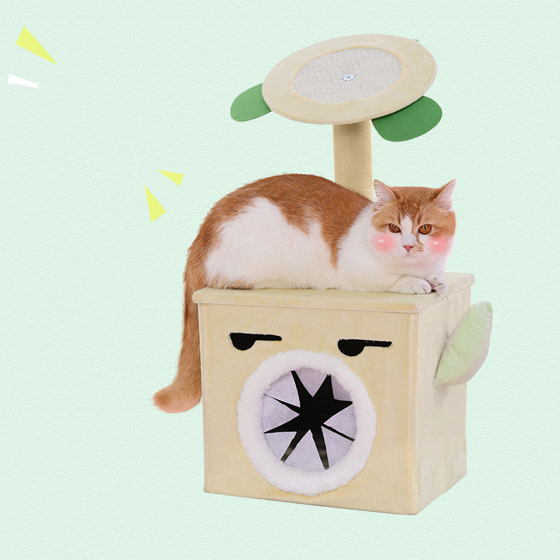 Playable And Sleepy Cat New Product Grinding Claw Toy Scratching Post