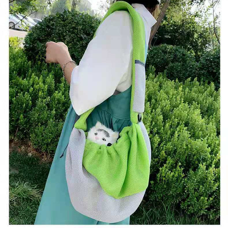 Cat And Dog Travel Portable Messenger Shoulder Bag Breathable Mesh