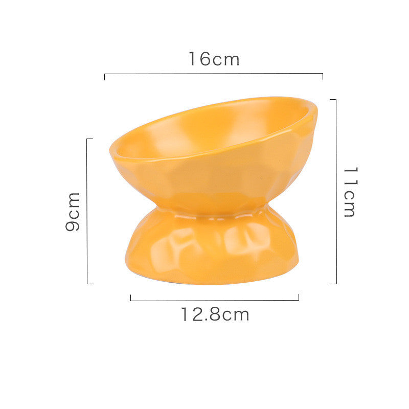 Ceramic Cat Bowl With High Feet To Protect Cervical Vertebrae Pets