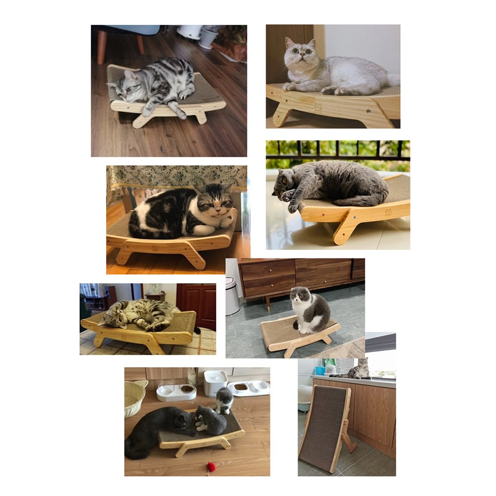 Deformation Cat Bed Vertical Corrugated Paper Grinding Claw Toy Replaceable Core Pet Products